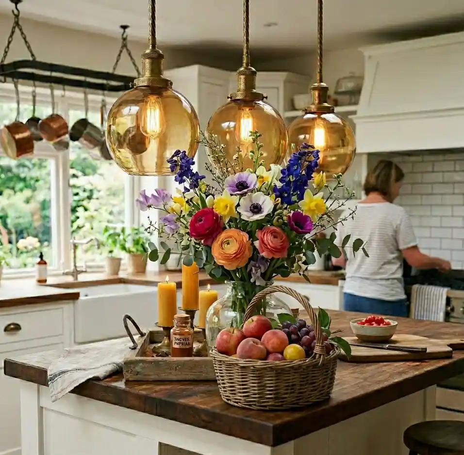 7-Kitchen Island Decor Idea