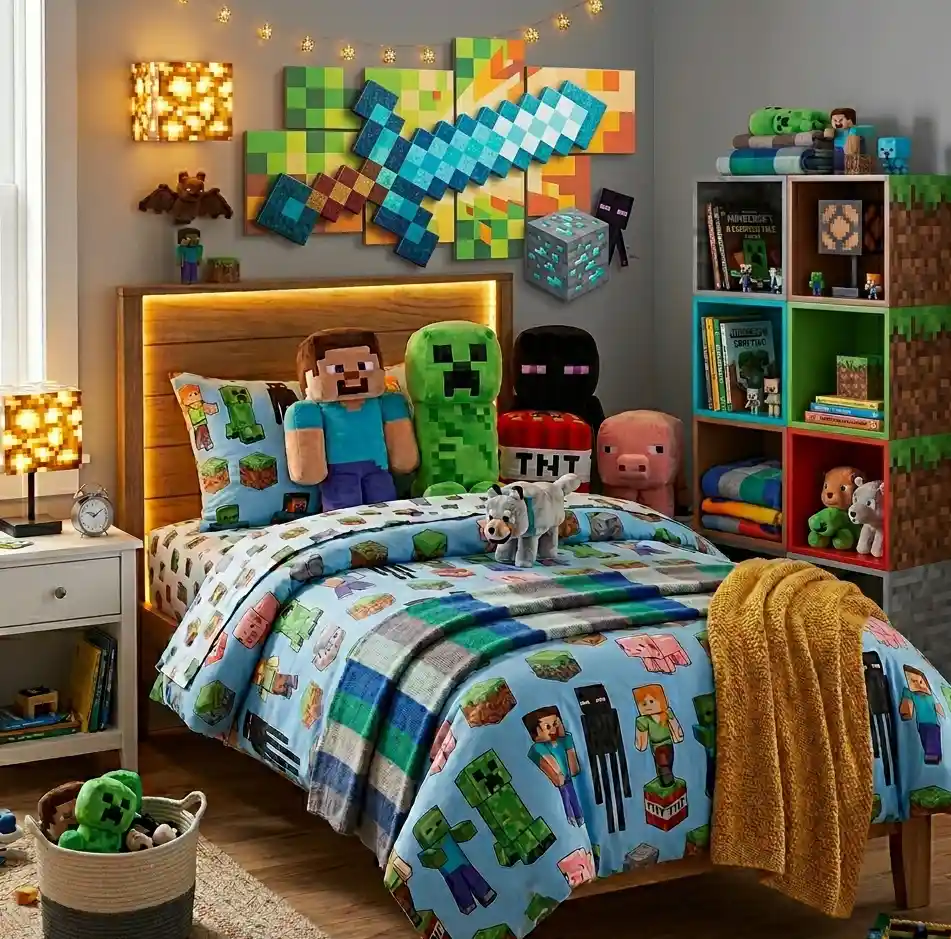 7-Minecraft Bedroom Idea