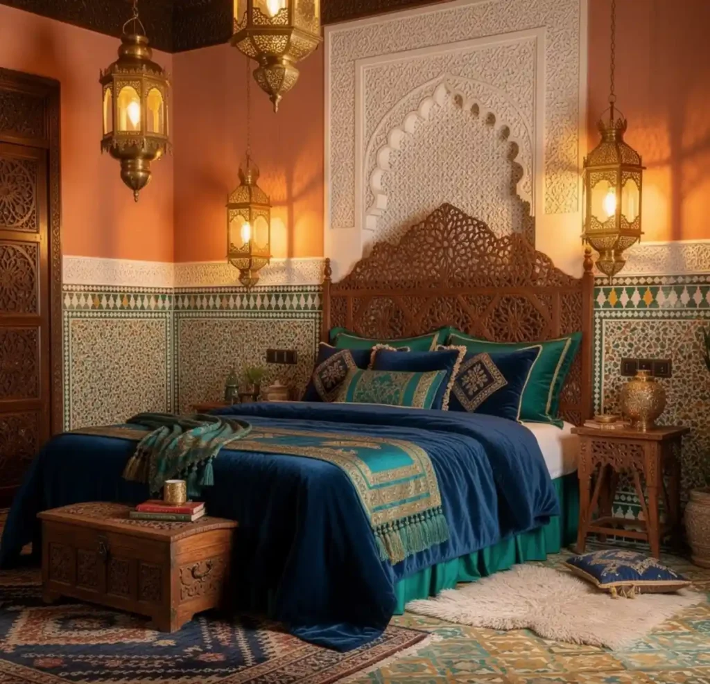 7-Moroccan Bedroom Decor Idea