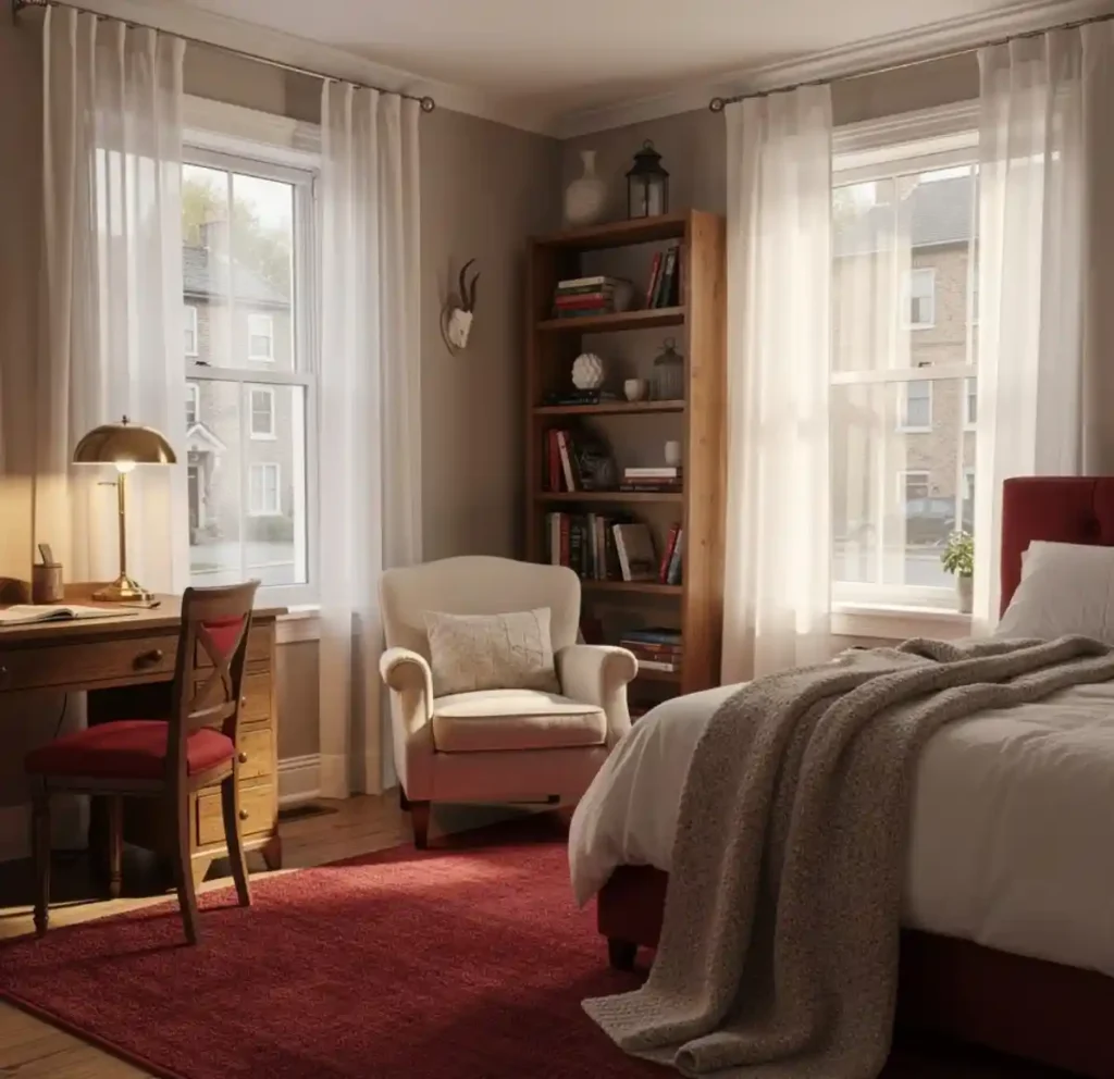7-Red Bedroom Idea