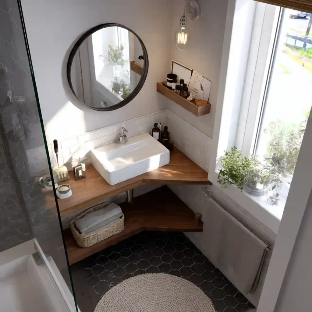 7-Small Bathroom with Shower Idea