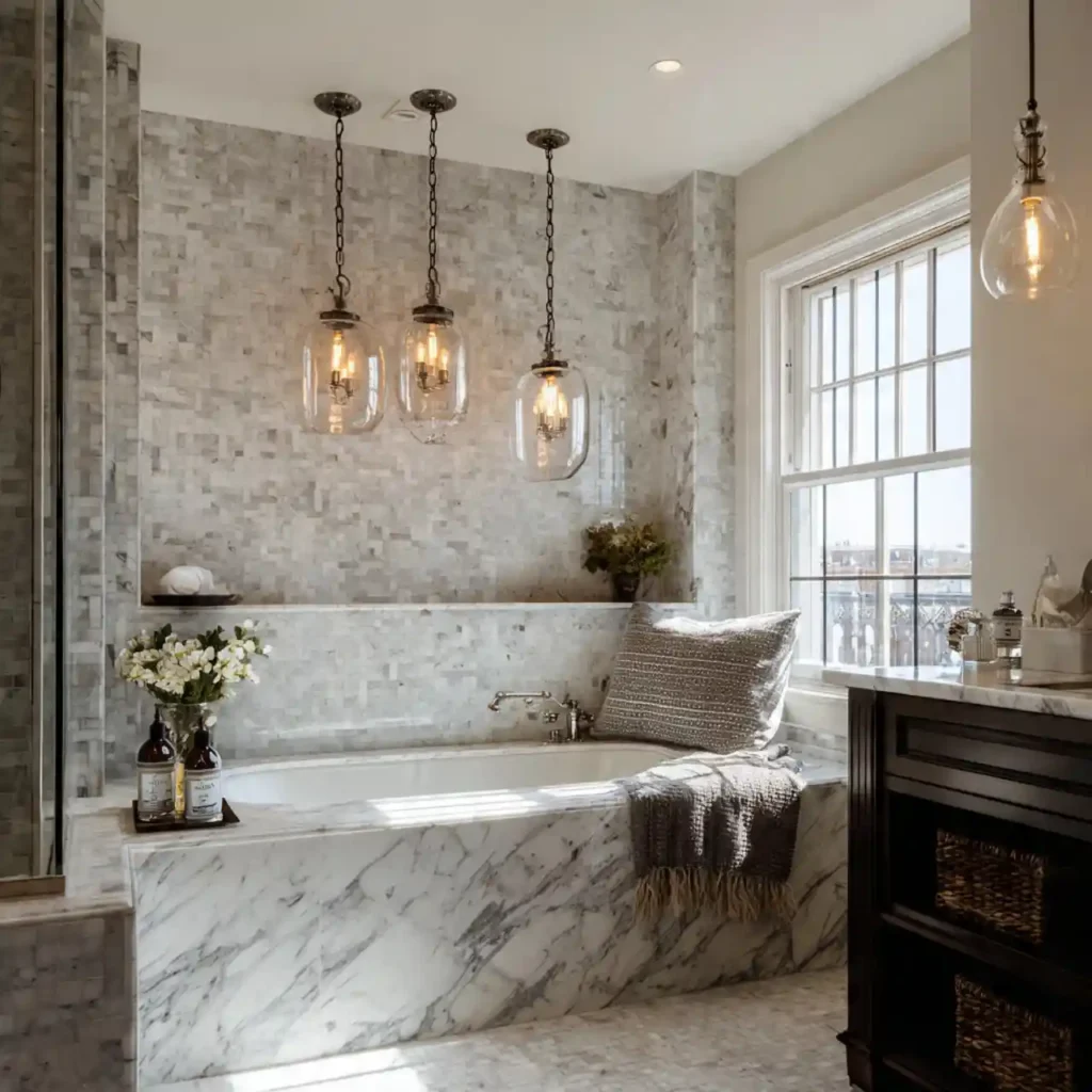 7-Stunning Marble Bathroom Ideas