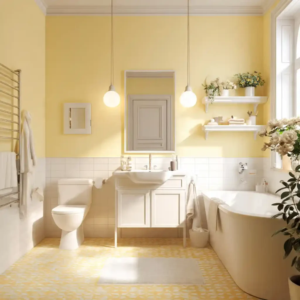 7-Yellow Bathroom Idea