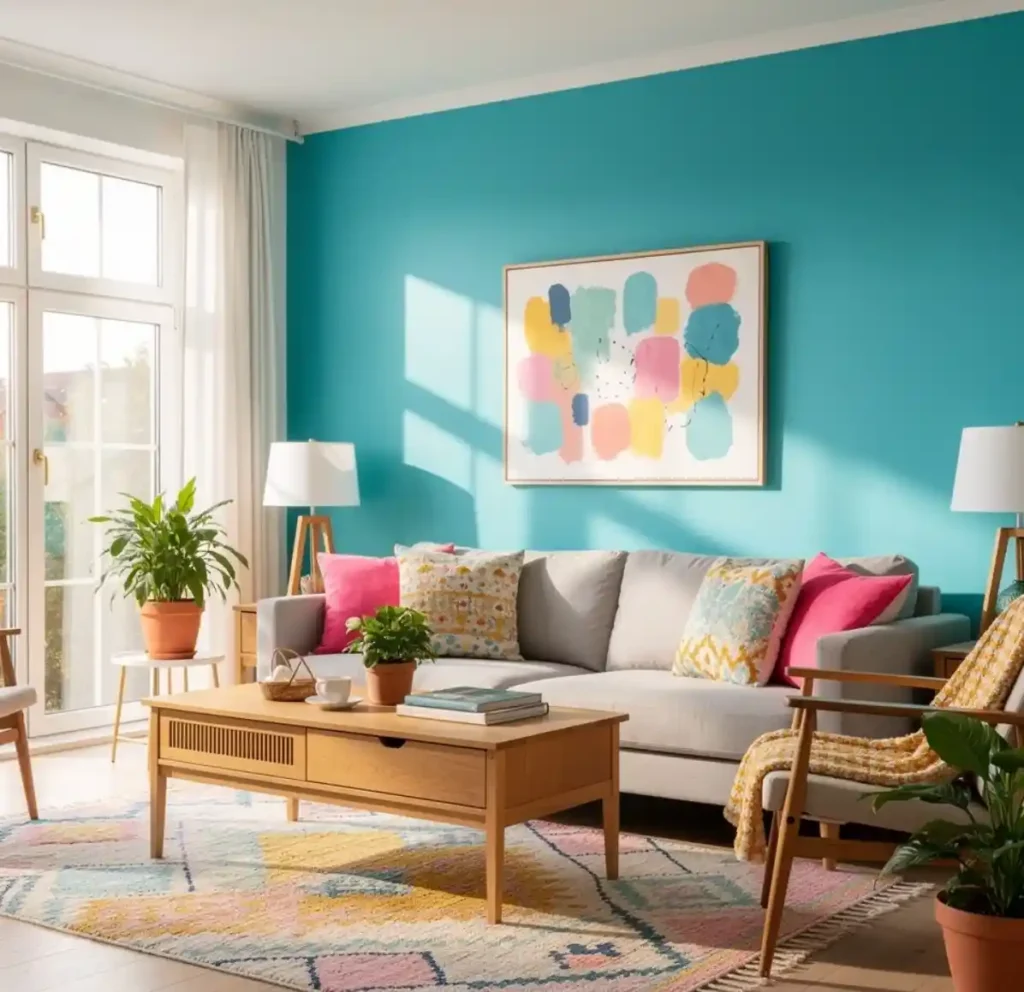 8-Colourful Living Room Idea