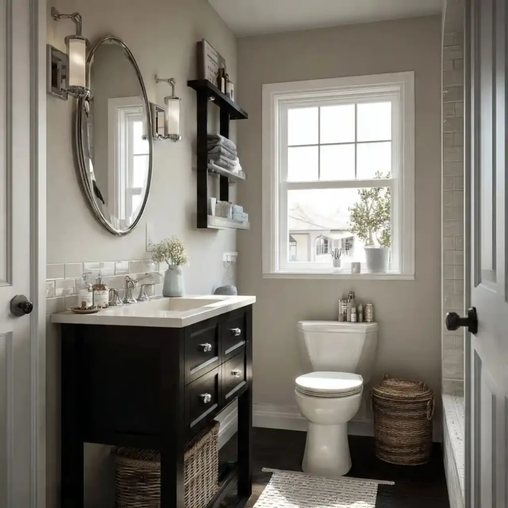 8-Small Bathroom with Shower Idea