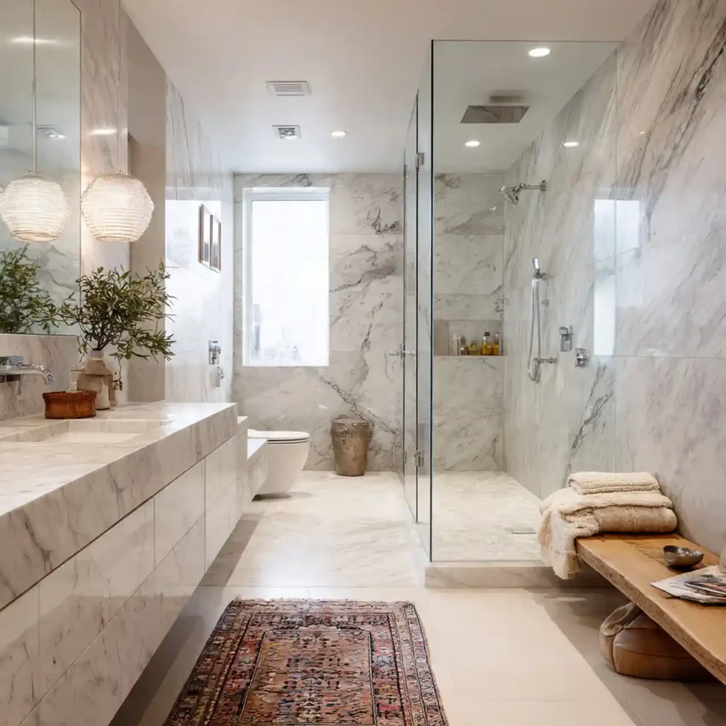 8-Stunning Marble Bathroom Ideas