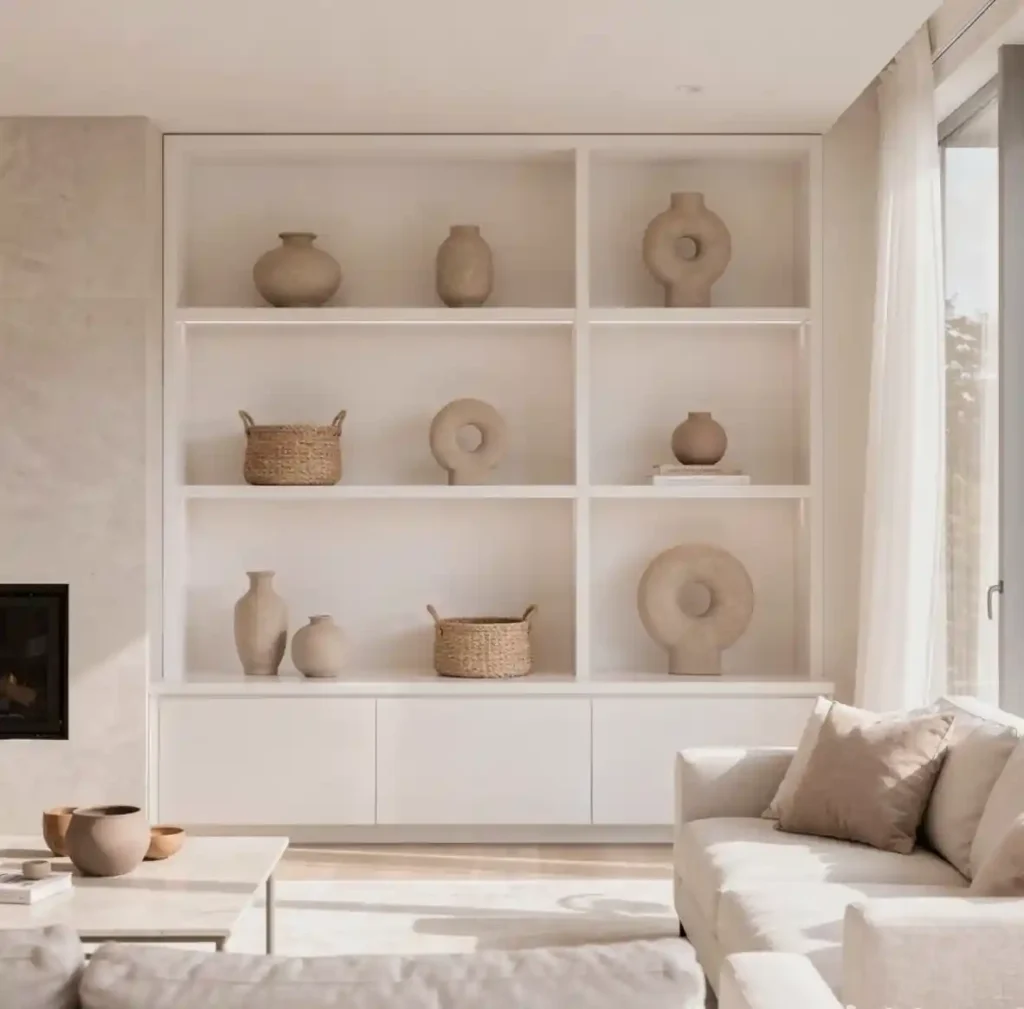9-Built-In Shelves Living Room Idea