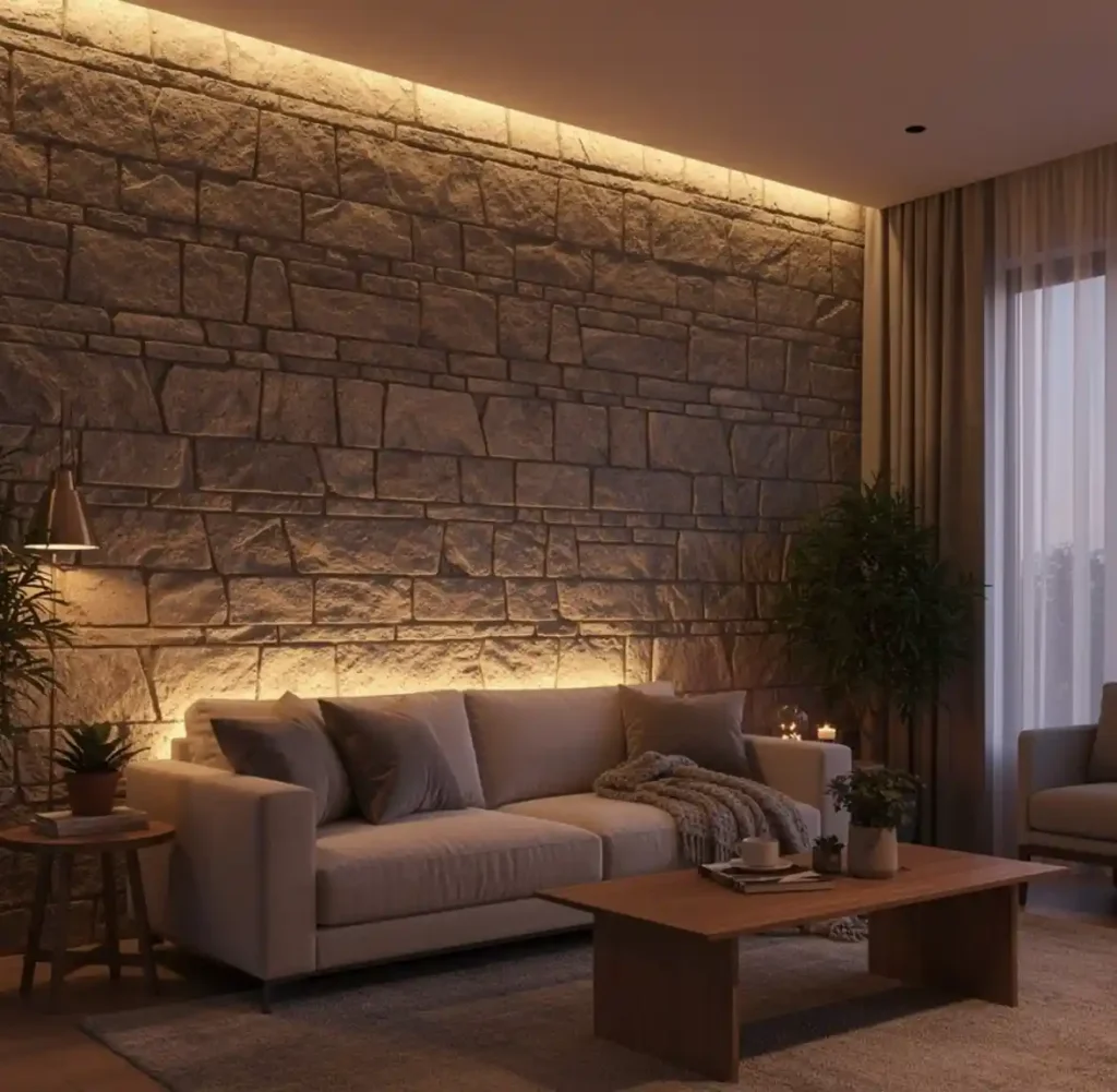 9-Creative Living Room Wall Idea