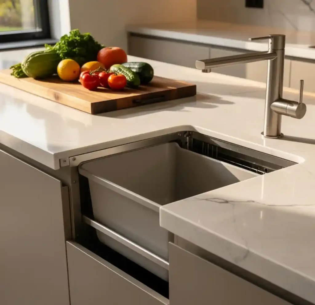 9-Kitchen Trash Can Idea
