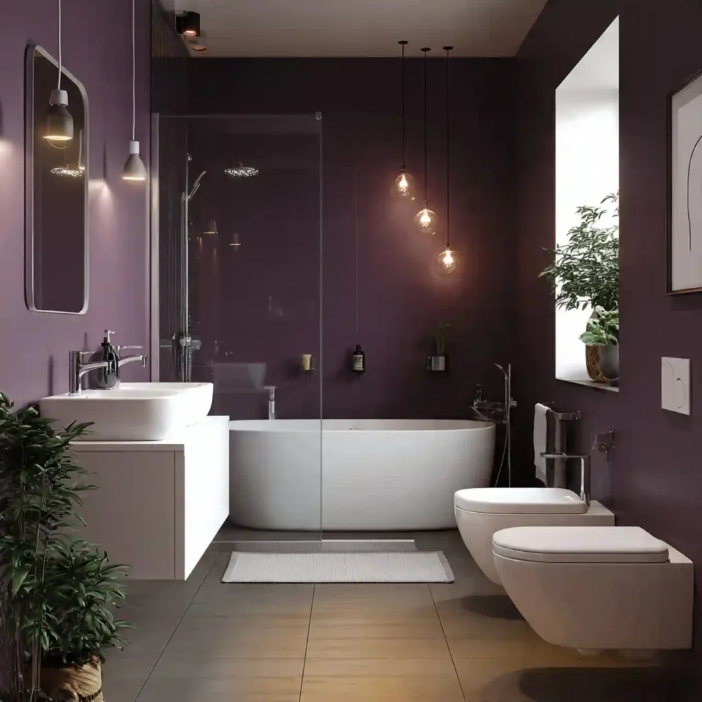 9-Purple Bathroom Ideas