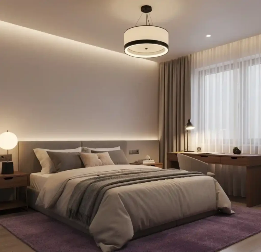 9-Purple Bedroom Idea