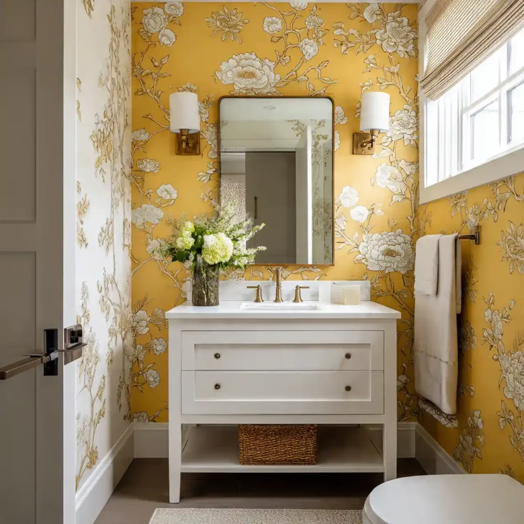 9-Yellow Bathroom Idea