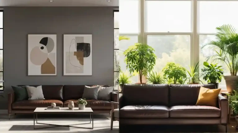 Explore 30 Chic Living Room Ideas Featuring Dark Brown Sofas